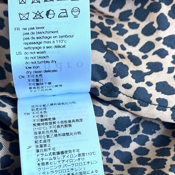 SANDRO Animal Print Oversized Silk Blouse - Picture 6 of 11